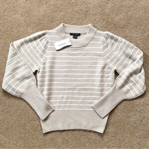 NWT French Connection Sloane Striped Crewneck Sweater
